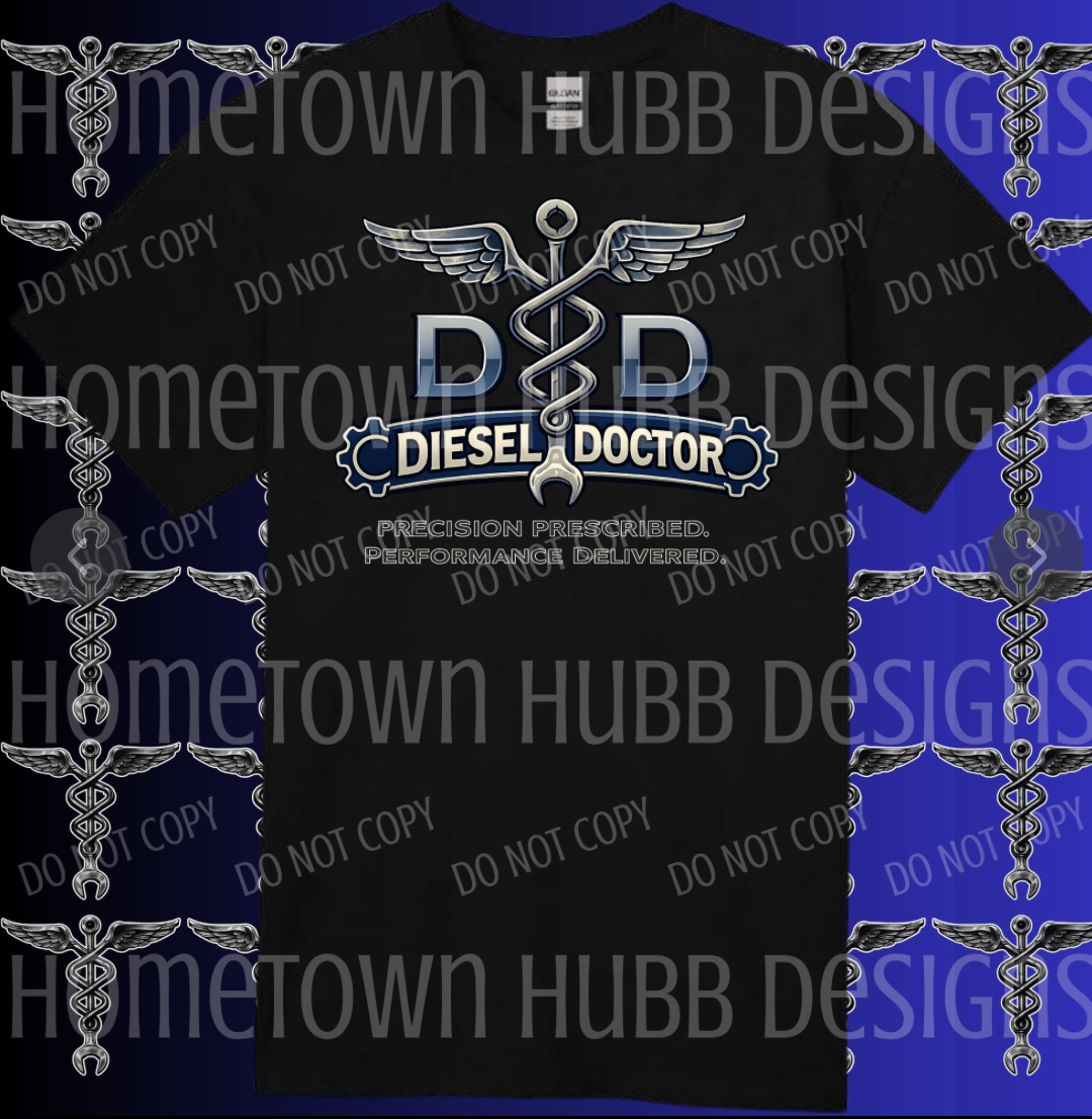 Diesel Doctor's logo black T-shirt